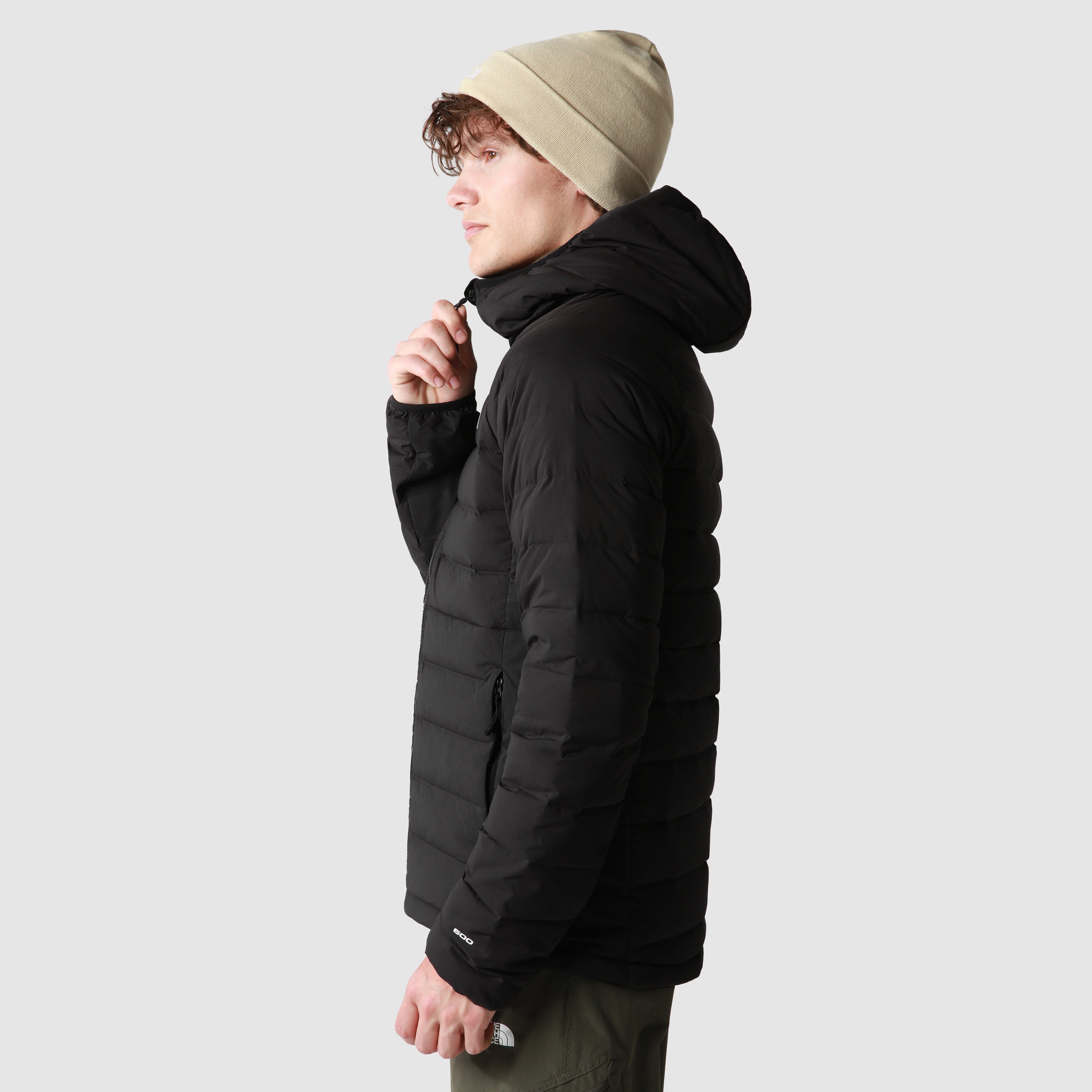 The North Face Daunenjacke M BELLEVIEW STRETCH DOWN HOODIE mit Logodruck