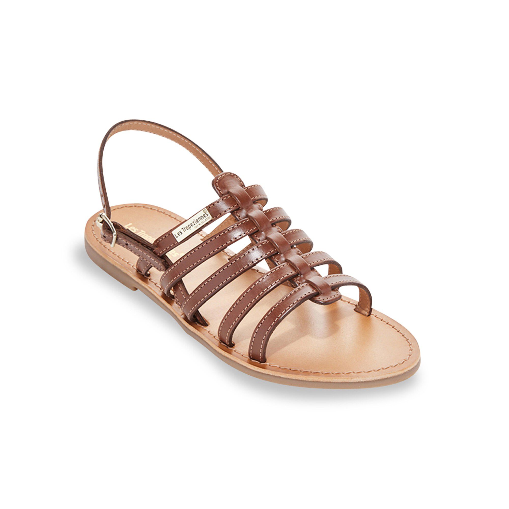 Sandales plates en cuir Hikano