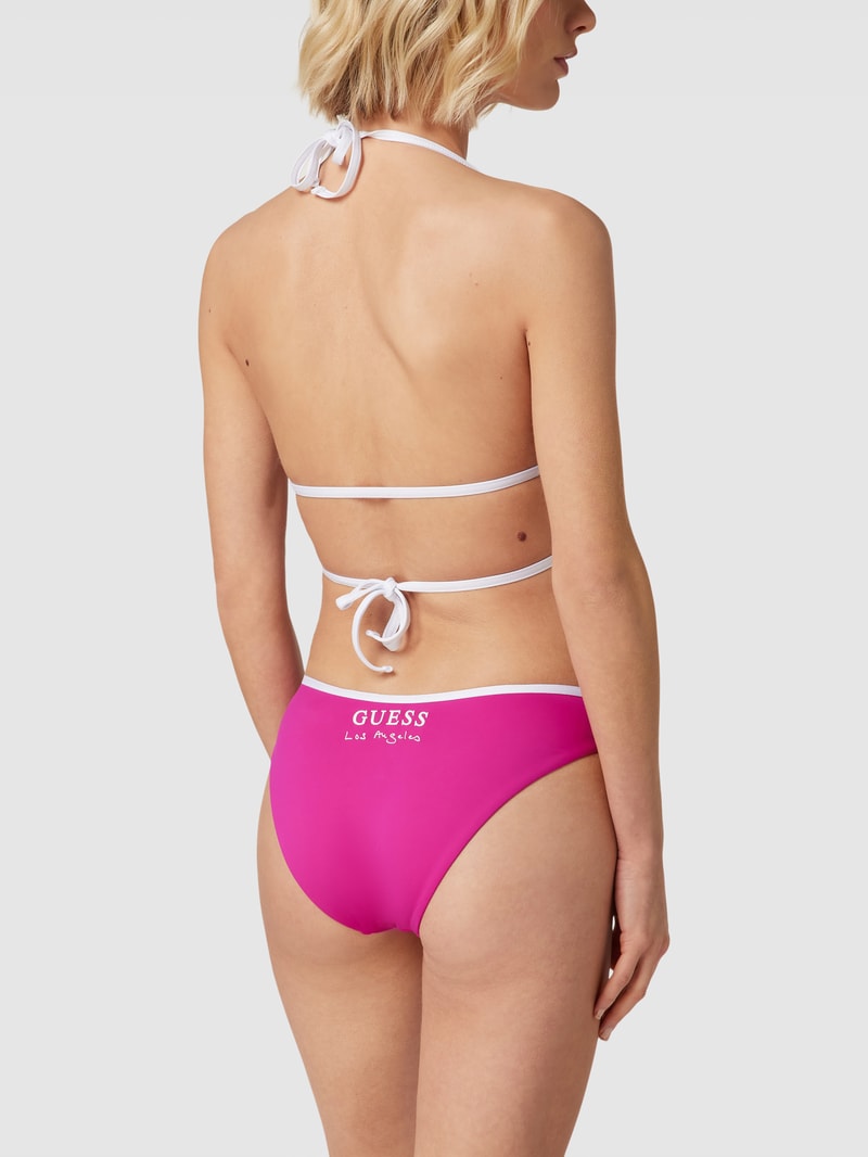 Bikini-Oberteil mit Schnürverschluss Modell 'SPORTY CHIC' in pink
