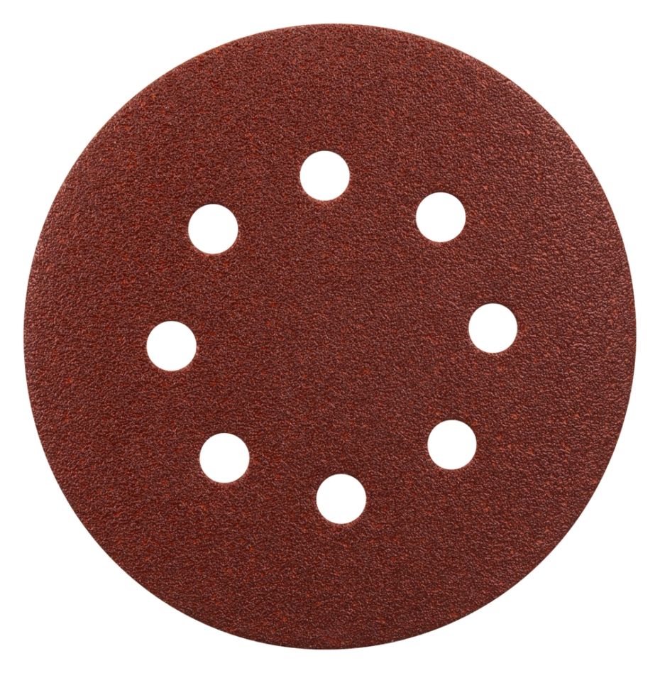 Accessoires Makita P-43555 Disque de ponçage 125 mm Grain 80 ROUGE 10 pièces.
