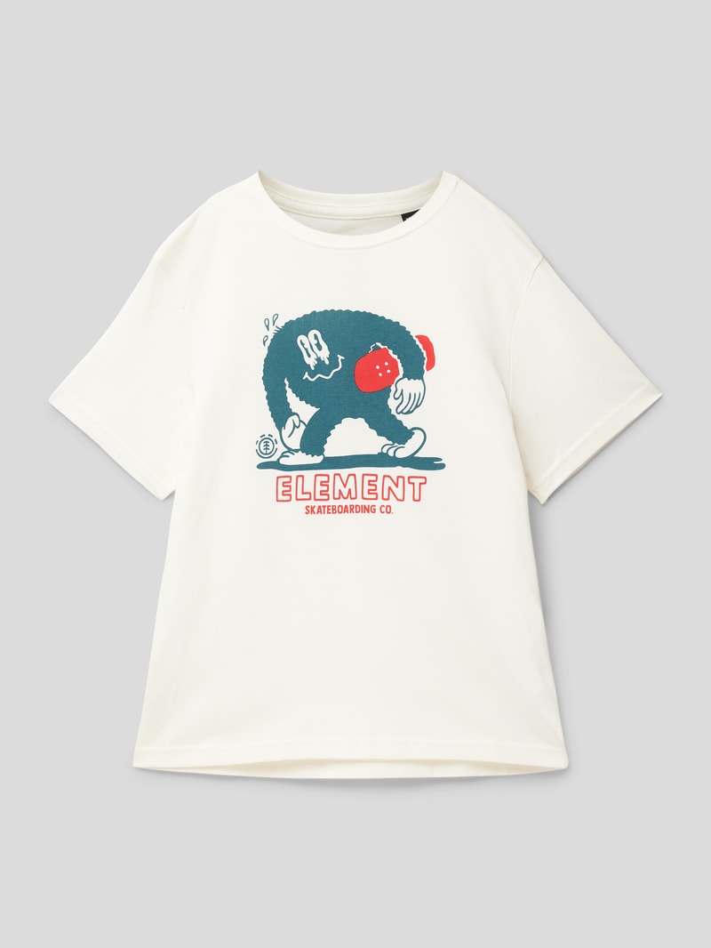 T-Shirt mit Motiv-Print Modell 'GORILLA' in offwhite