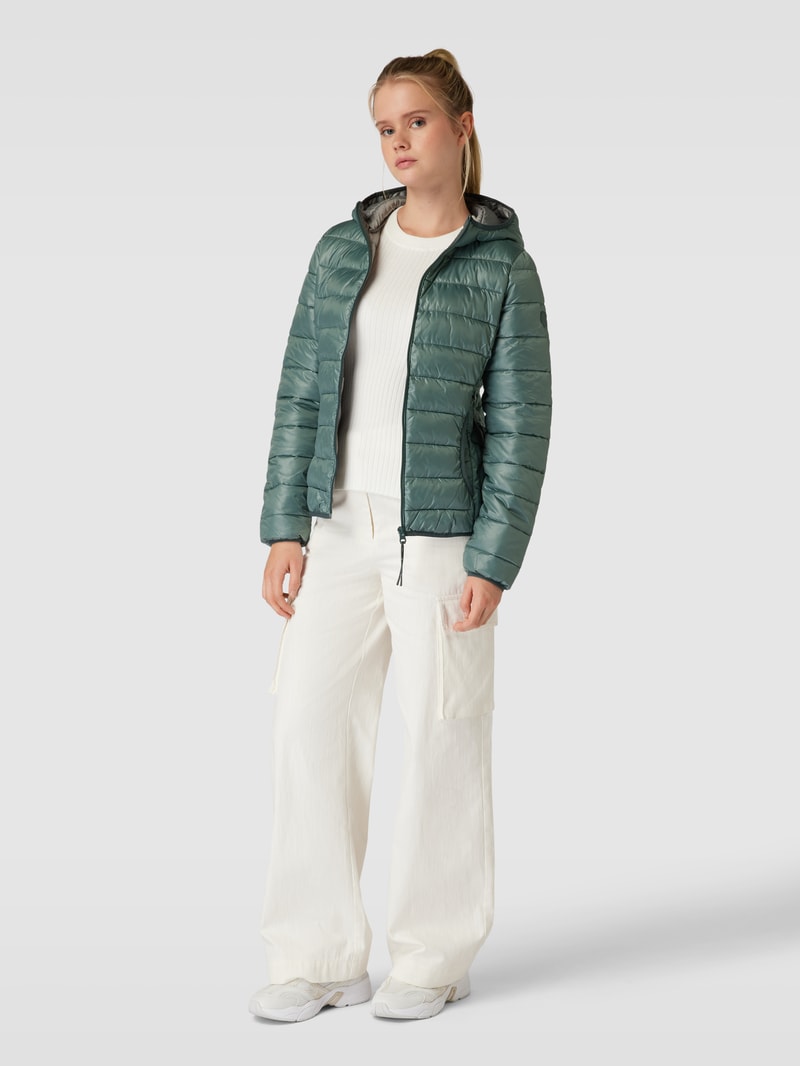 Steppjacke mit Eingrifftaschen in schilf