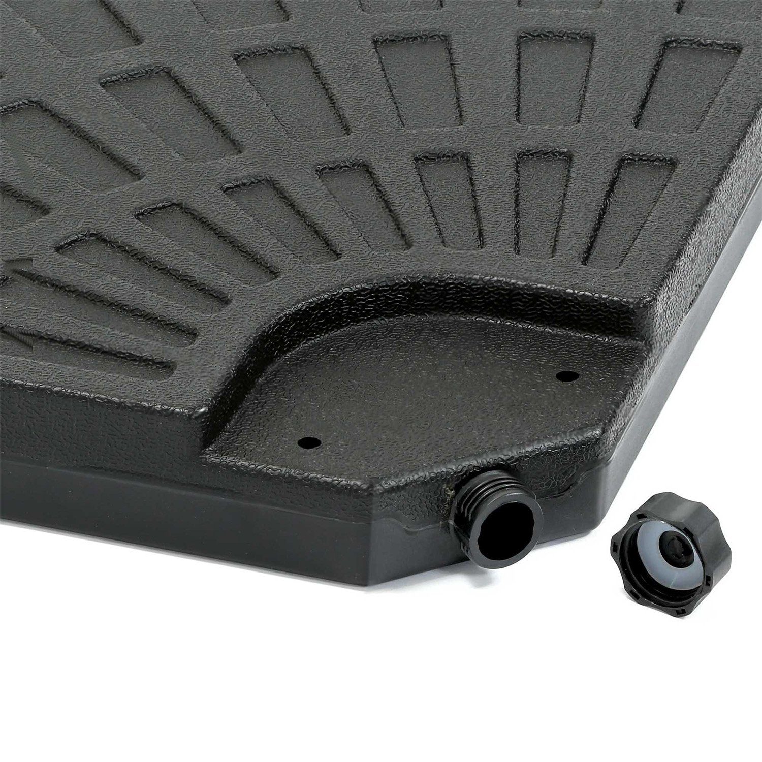 blumfeldt Schirmhalter Limousin Sonnenschirmständer-Gewichte 72 kg Leergewichte 4er-Set