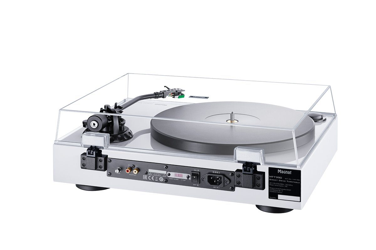 Magnat Magnat MTT 990 mit AT 95E Plattenspieler weiss Plattenspieler