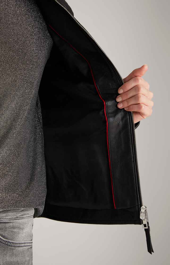 Lederjacke in Schwarz