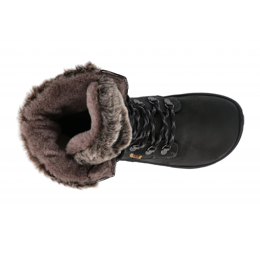 Koel4kids Levi Tex Lambswool Black 05T023.237-000 Winterbarfußstiefeletten