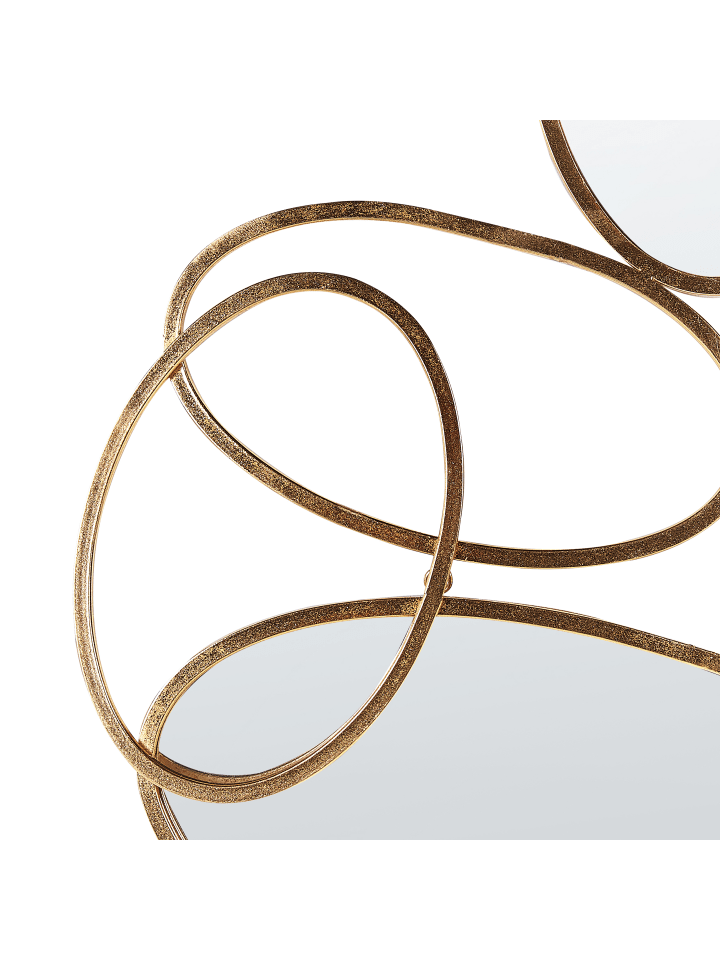 Beliani Dekospiegel DECIZE in Gold - (W) 113 x (H) 77 x (L) 2 cm günstig kaufen onesize