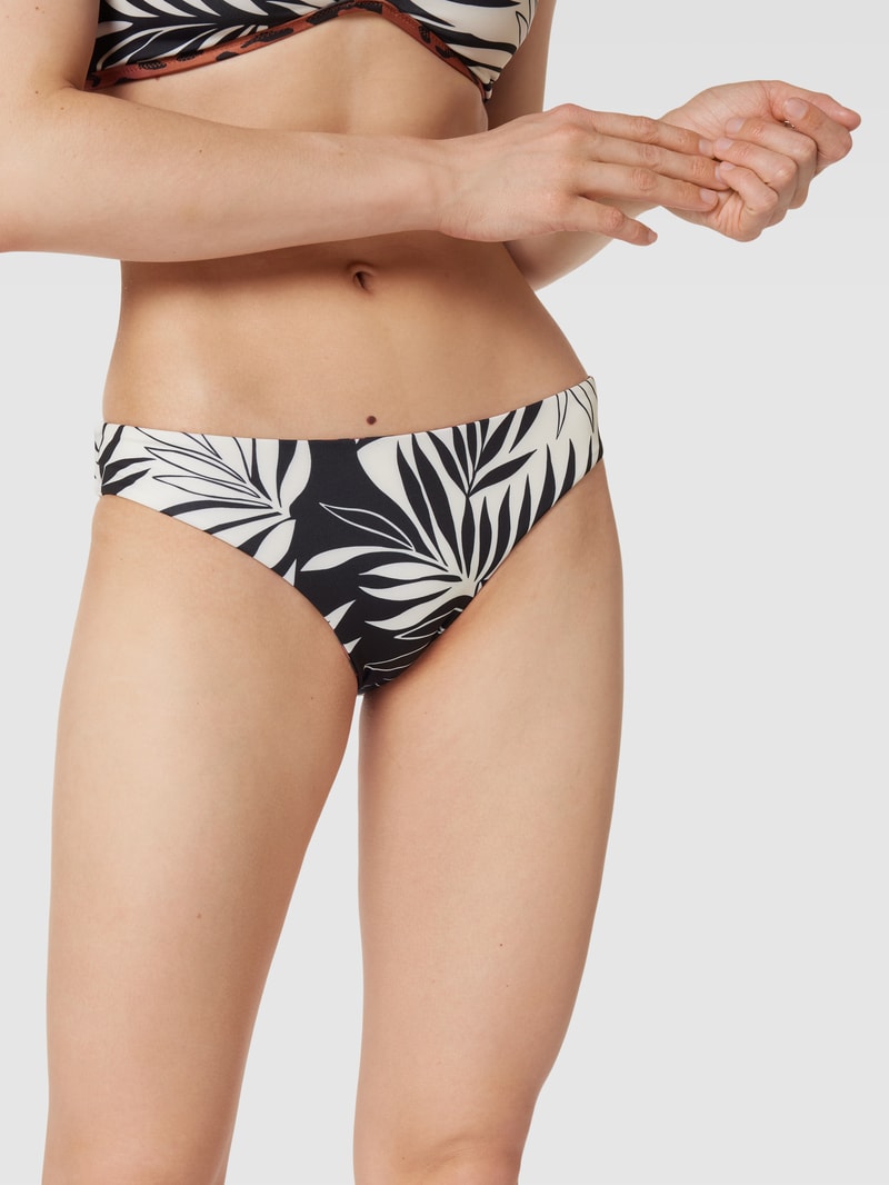 Bikini-Slip mit Allover-Muster in offwhite