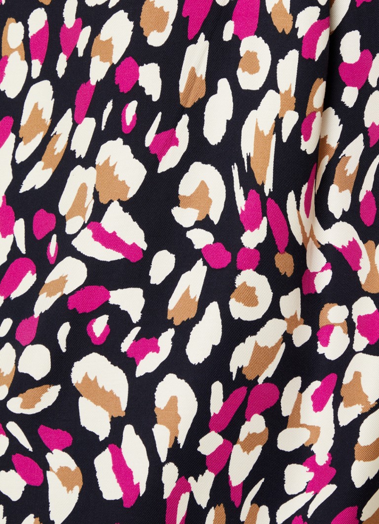 Abito corto a blusa con stampa leopardata Hobbs Marci