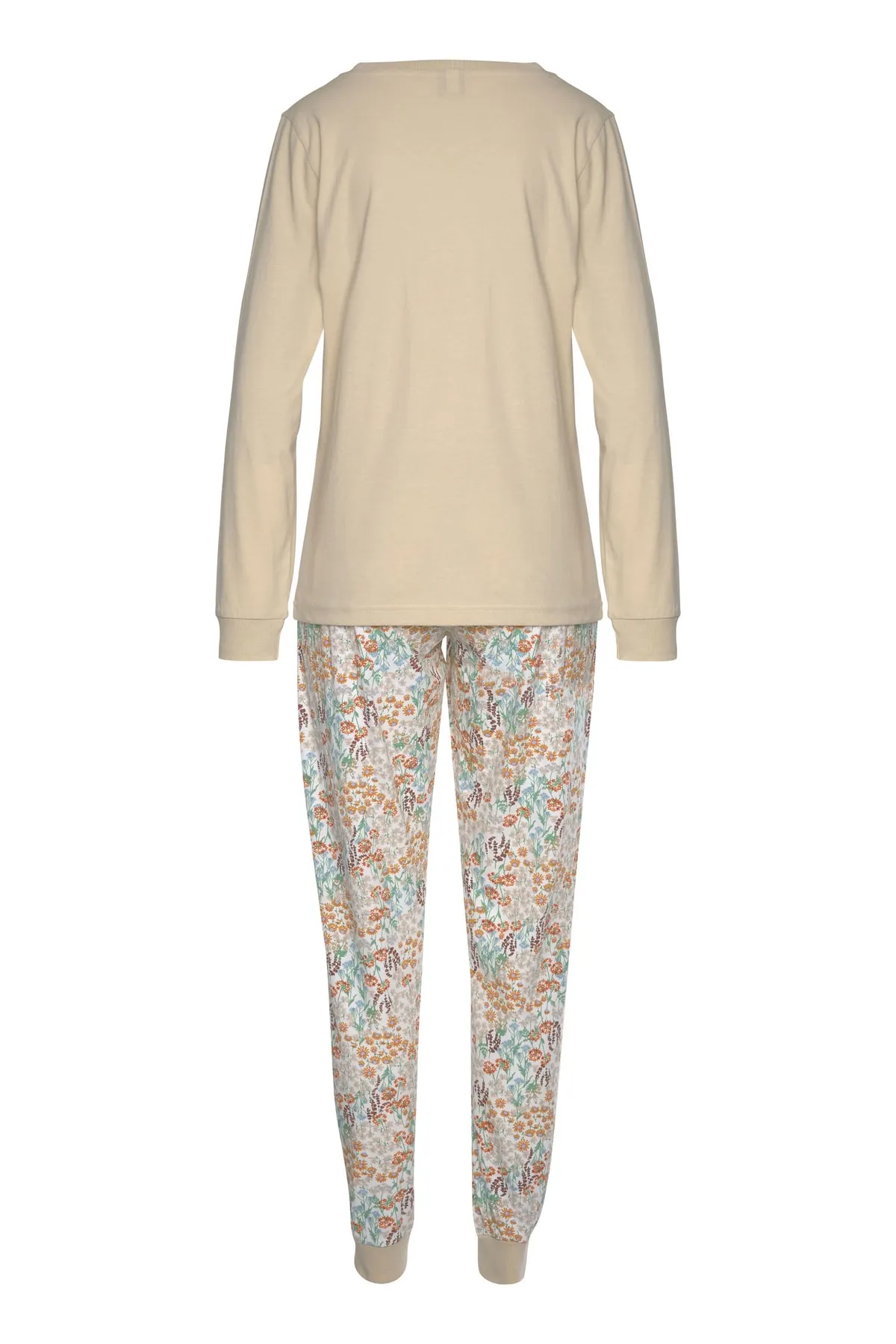 Vivance  Pyjama set - Beige - Geblümt