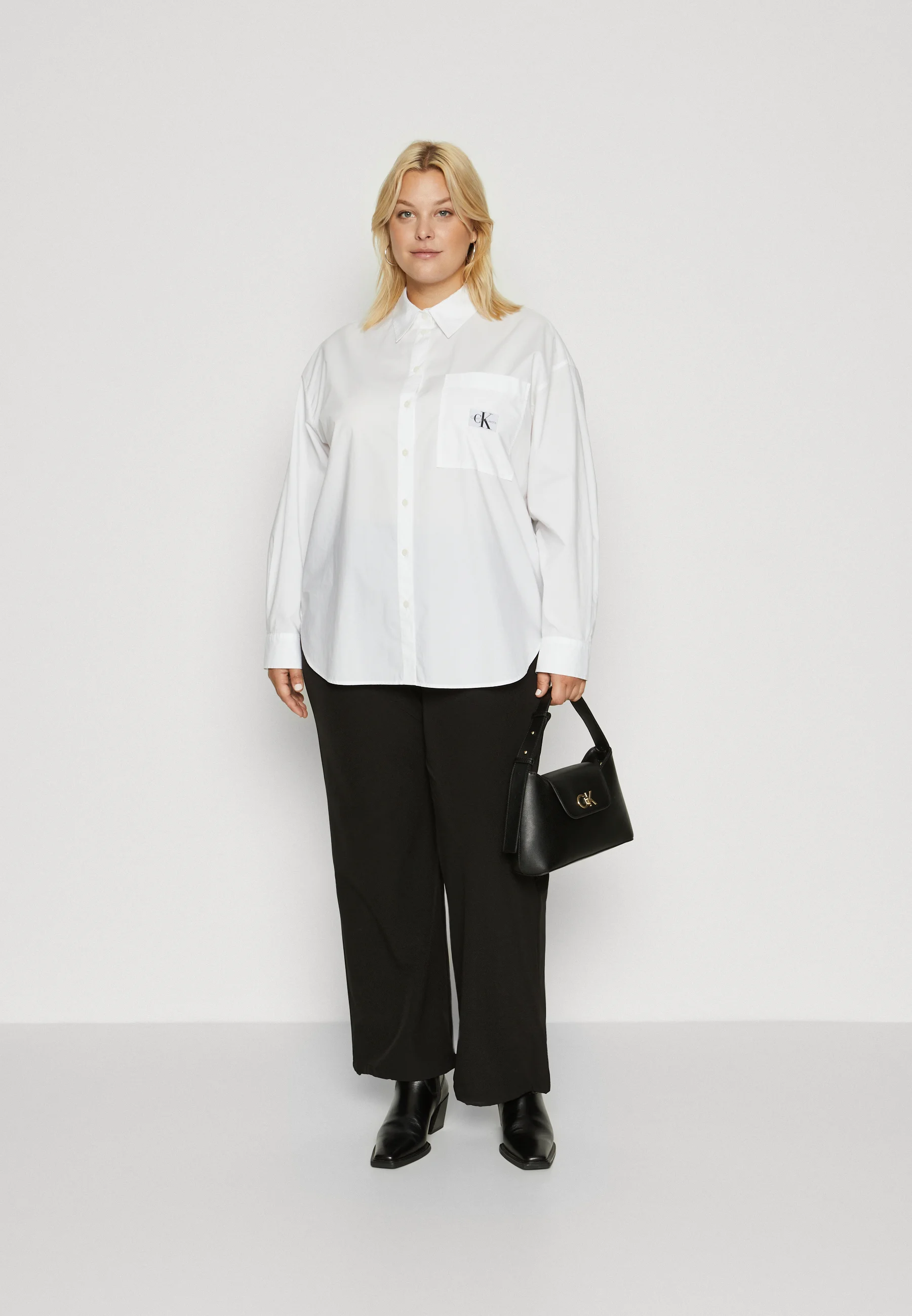 Camisa relajada Calvin Klein Jeans Plus con etiqueta PLUS - Camisa