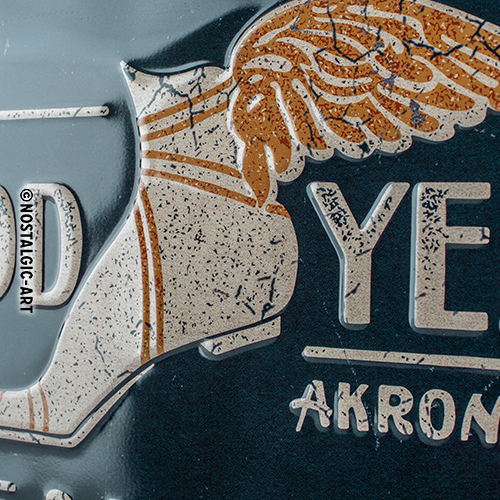 Nostalgic Art Retro Blechschild 20x30cm, Motiv "Goodyear - Logo 1901", 1 Stück - ATU