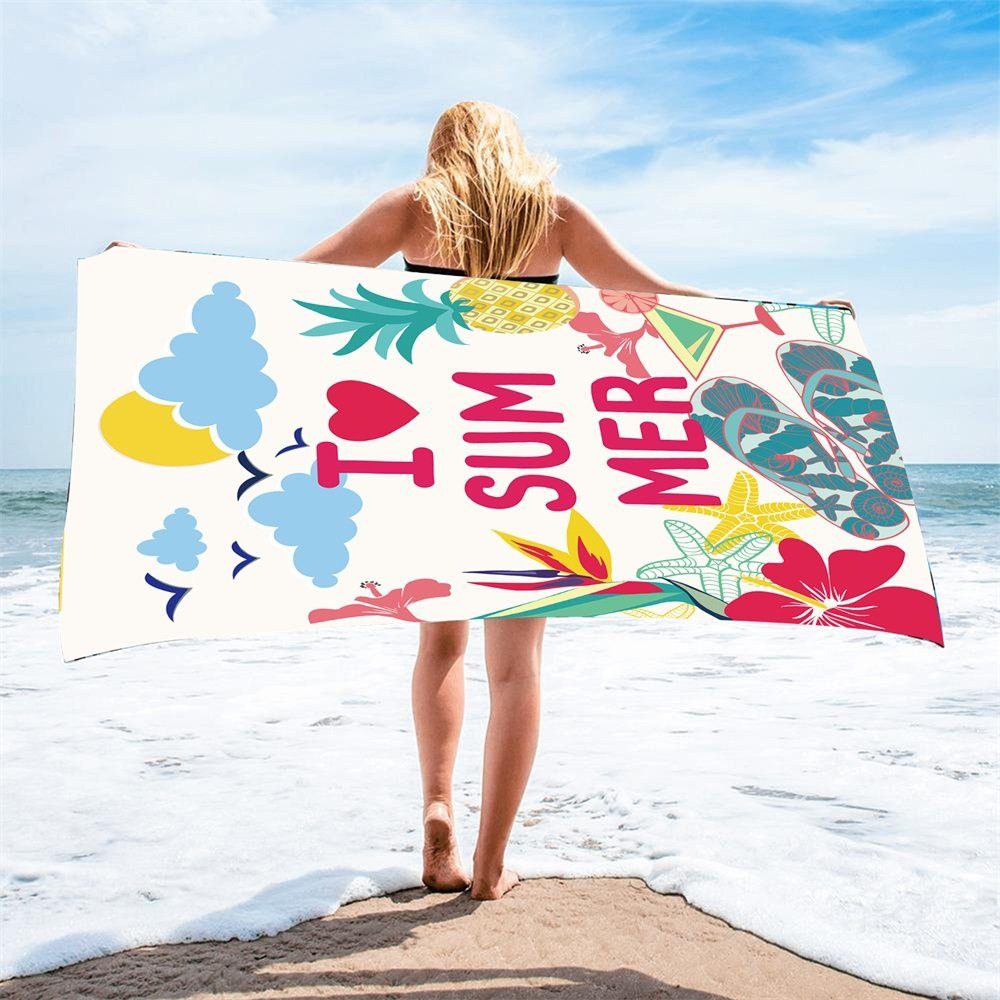 Pinoyden Strandtücher Strandtücher Damen Strandmatte Schnelltrocknend Sommer Schwimmhandtuch