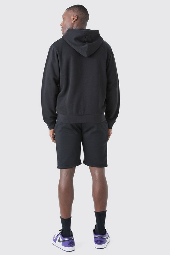 Mittellange Slim-Fit Jersey-Shorts