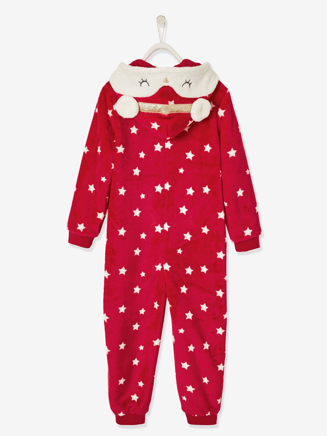 Combinaison surpyjama fille rouge