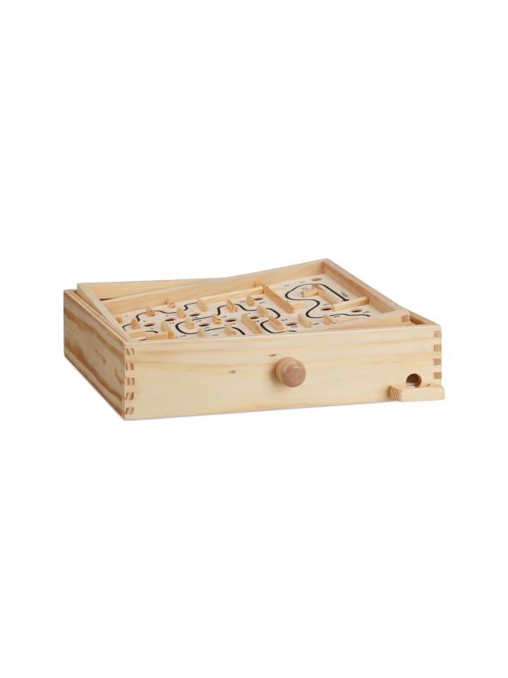 relaxdays Labyrinth Spiel in Natur günstig kaufen onesize