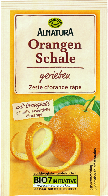 Alnatura Bio Orangenschale Gerieben