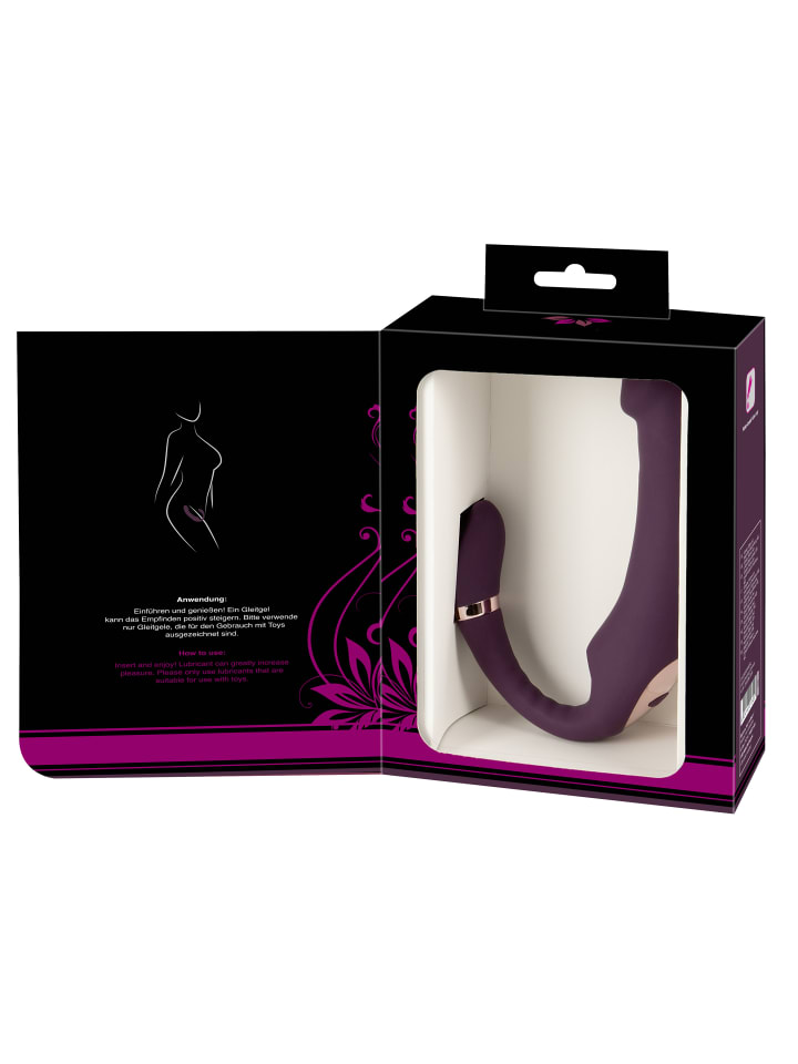 Javida Vibrator Nodding Tip Vibrator with Stimulator in lila günstig kaufen 18,5 cm