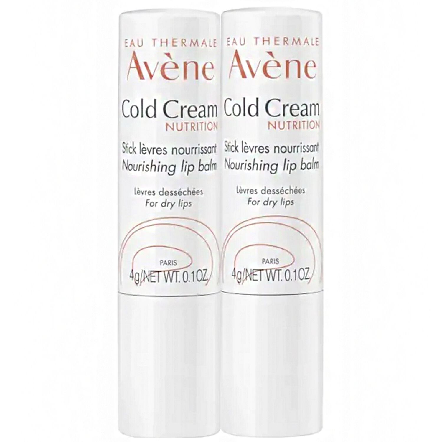 Eau Thermale Avène Cold Cream Stick à Lèvres Nourrissant Lot 2x 4g