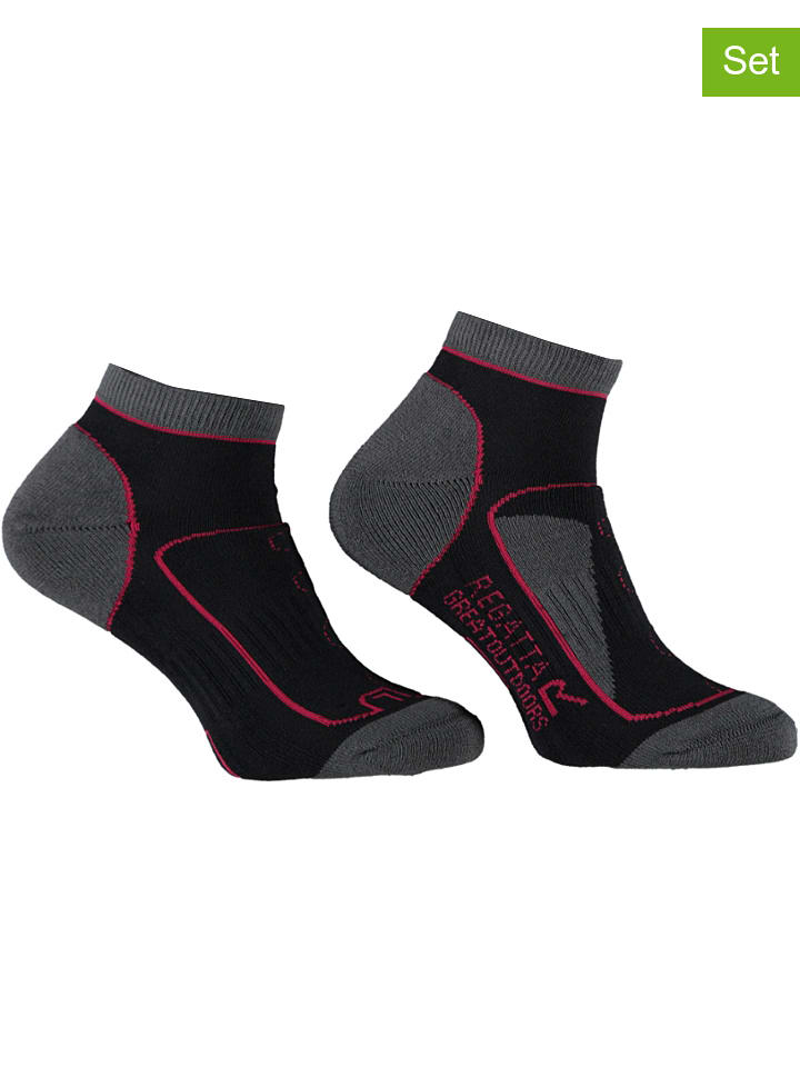 Regatta 2er-Set: Wandersocken in Schwarz/ Anthrazit günstig kaufen