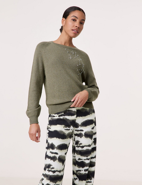 Pullover mit Strassstein-Dekor
