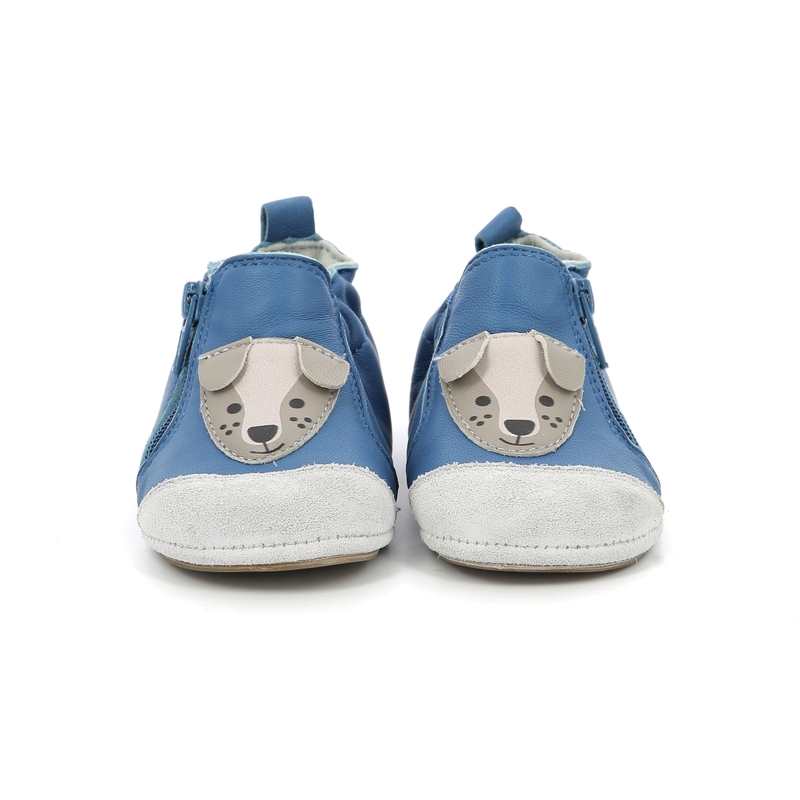 Chaussons cuir Chou Dog