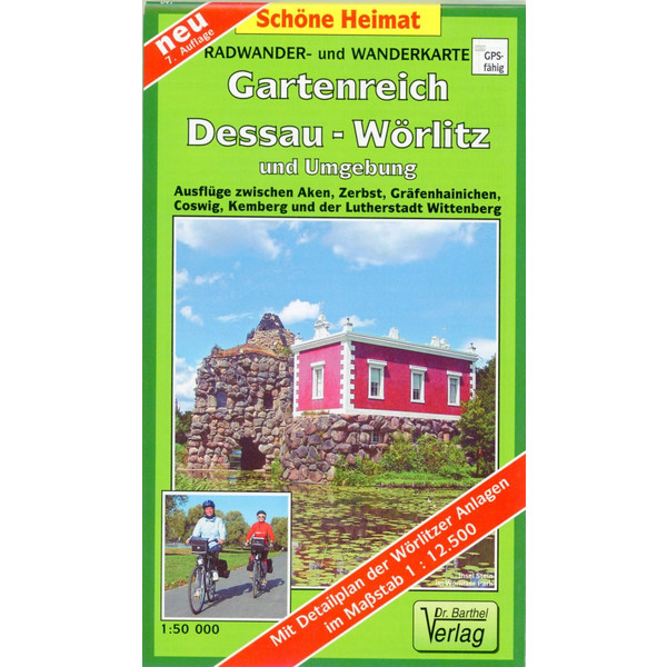Gartenreich Dessau-Wörlitz und Umgebung 1 : 50 000. Radwander- und Wanderkarte - Wanderkarte