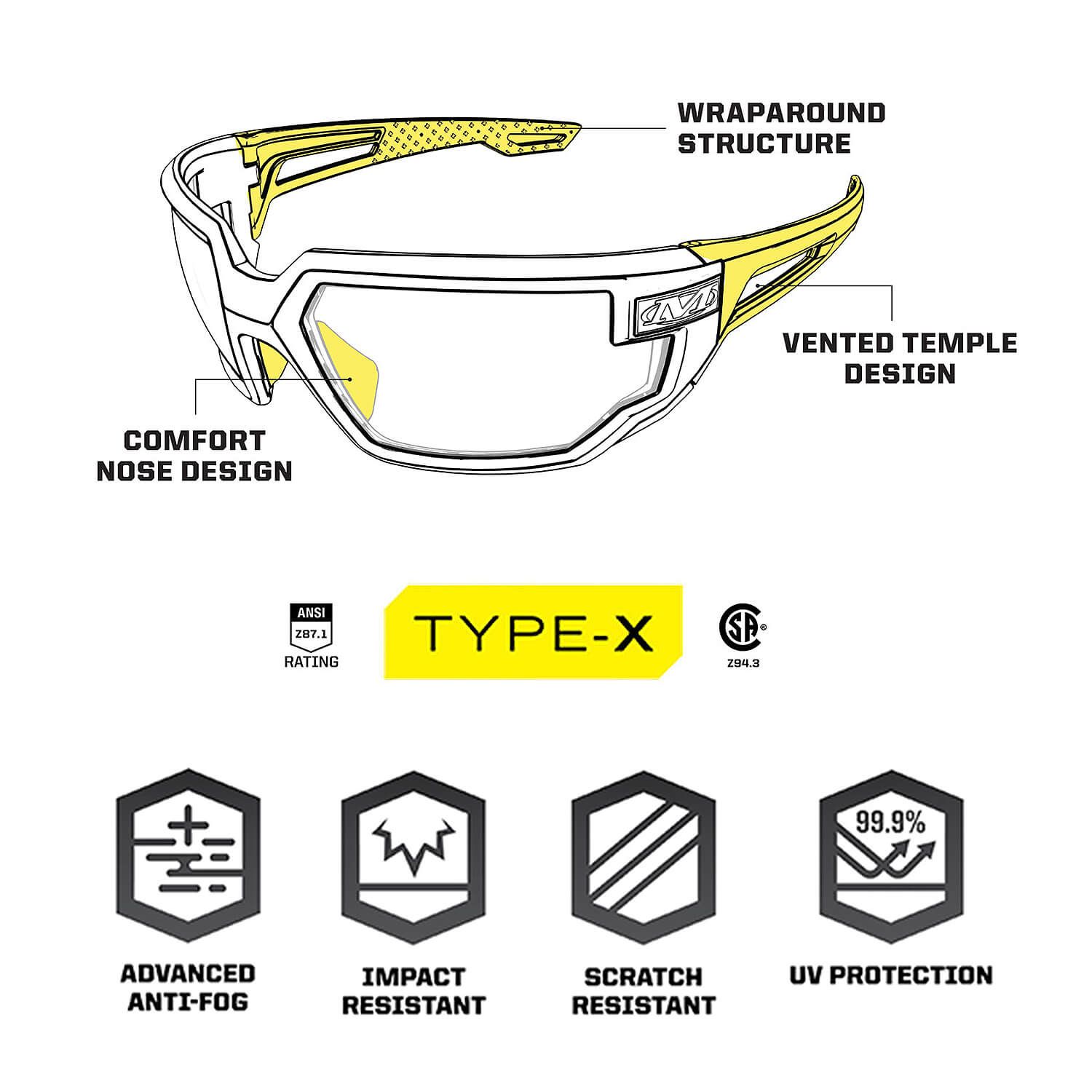 Schutzbrille Vision Type-X