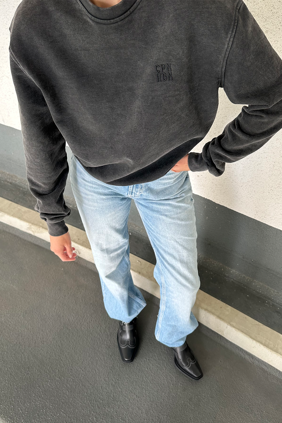 CPH SWEAT 12 cotton washed black
