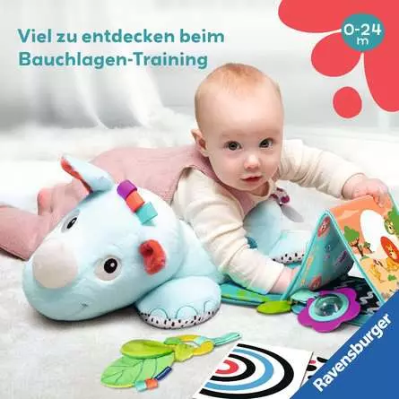 Ravensburger Play+ Nashorn Spielkissen (für die Bauchlage)