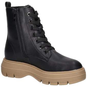Tom Tailor Schnür Boots in schwarz