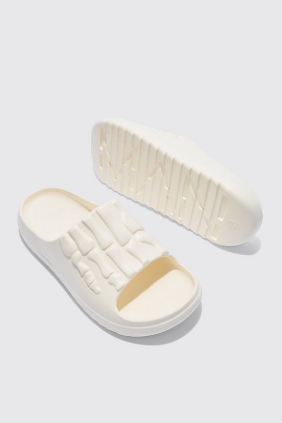 Perforierte Slides mit Skelett-Print