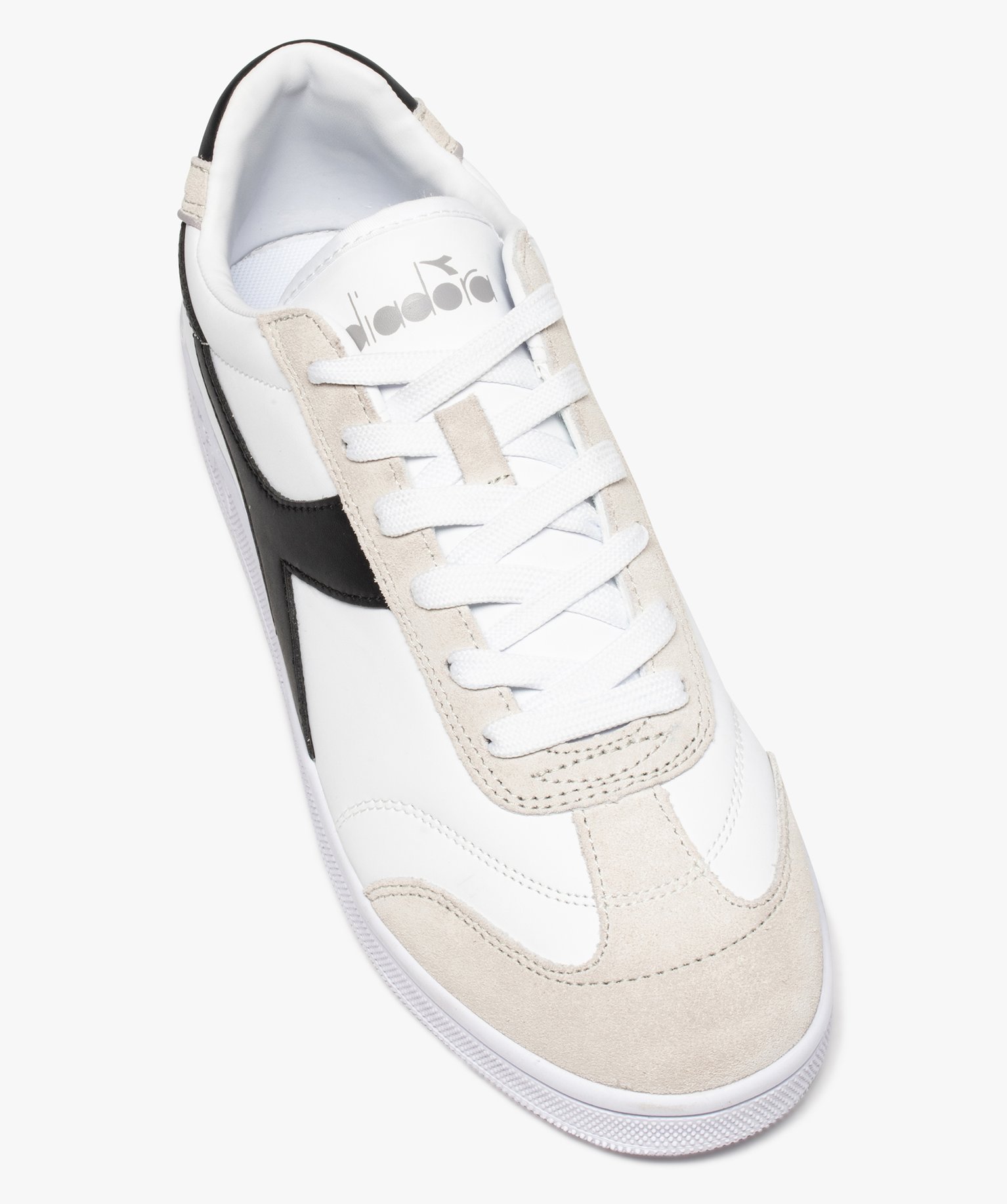 Baskets homme à lacets style rétro - Diadora blanc | GEMO