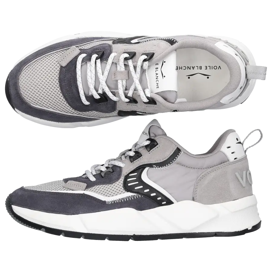 VOILE BLANCHE - Sneaker low CLUB 01 Kalbsleder - grau