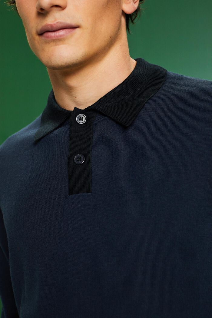 Pullover mit Polokragen aus Merinowolle