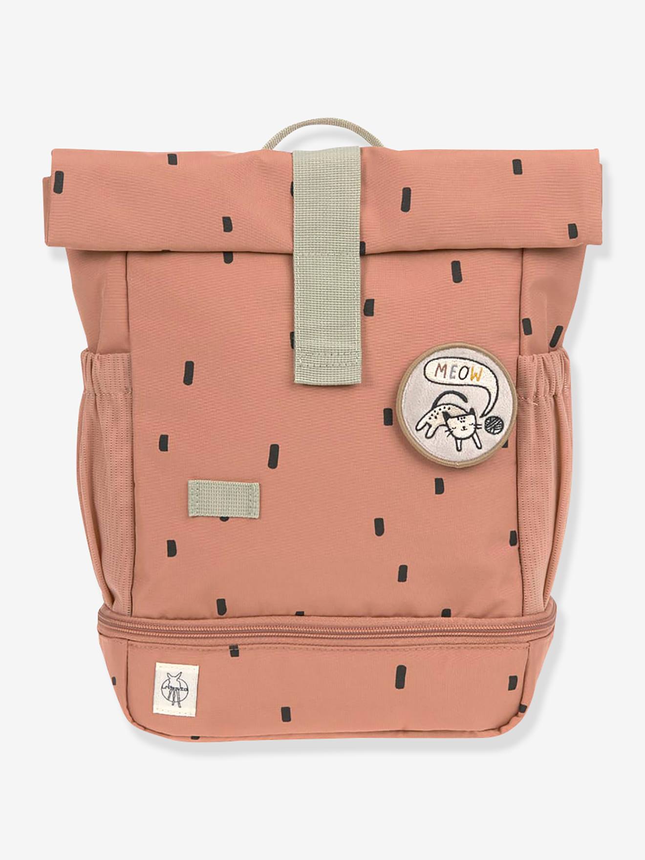 Mini sac à dos LÄSSIG Rolltop Happy Prints caramel