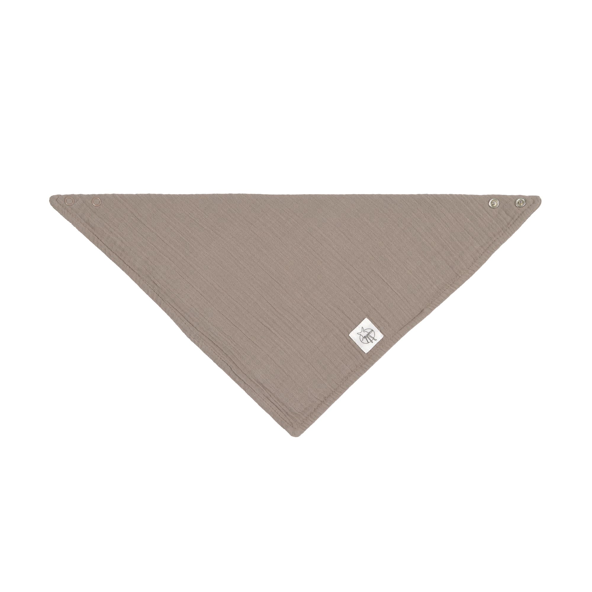 Dreieckstuch - Bio Baumwolle, Taupe, Grau
