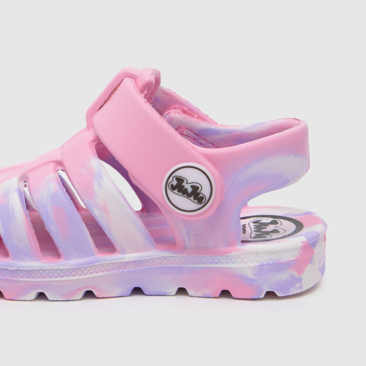 JUJU JELLIES rosa multifärgade cherub-sandaler för småbarn