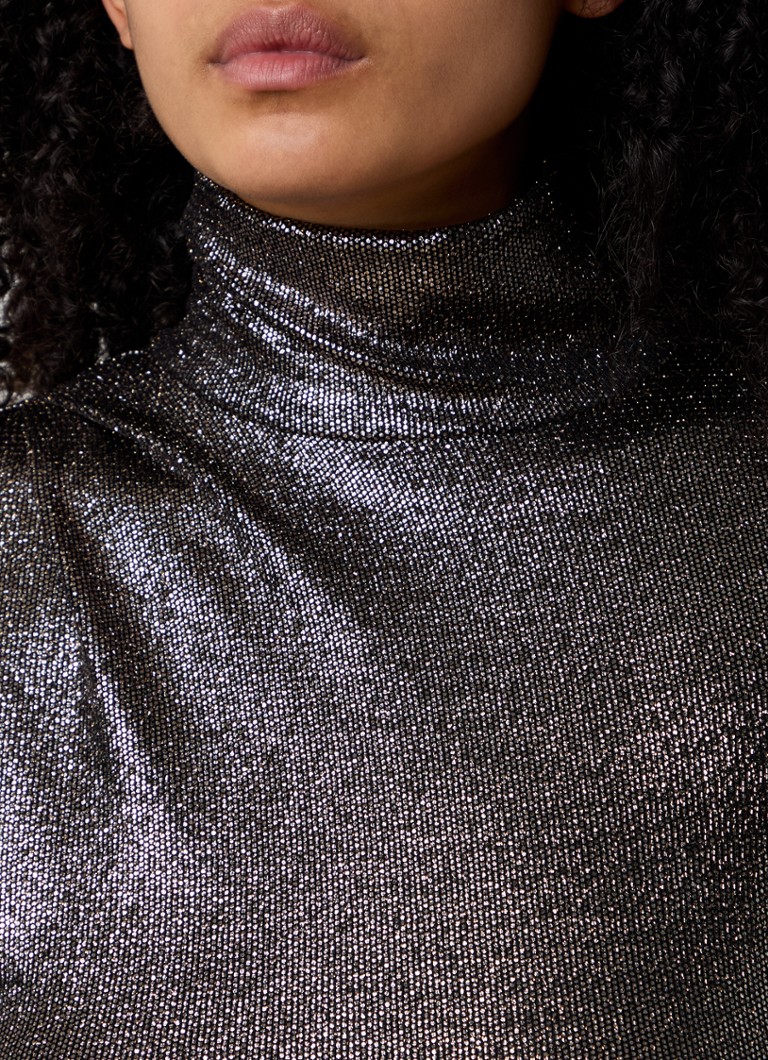Bluză Baiola Isabel Marant Lurex cu guler înalt
