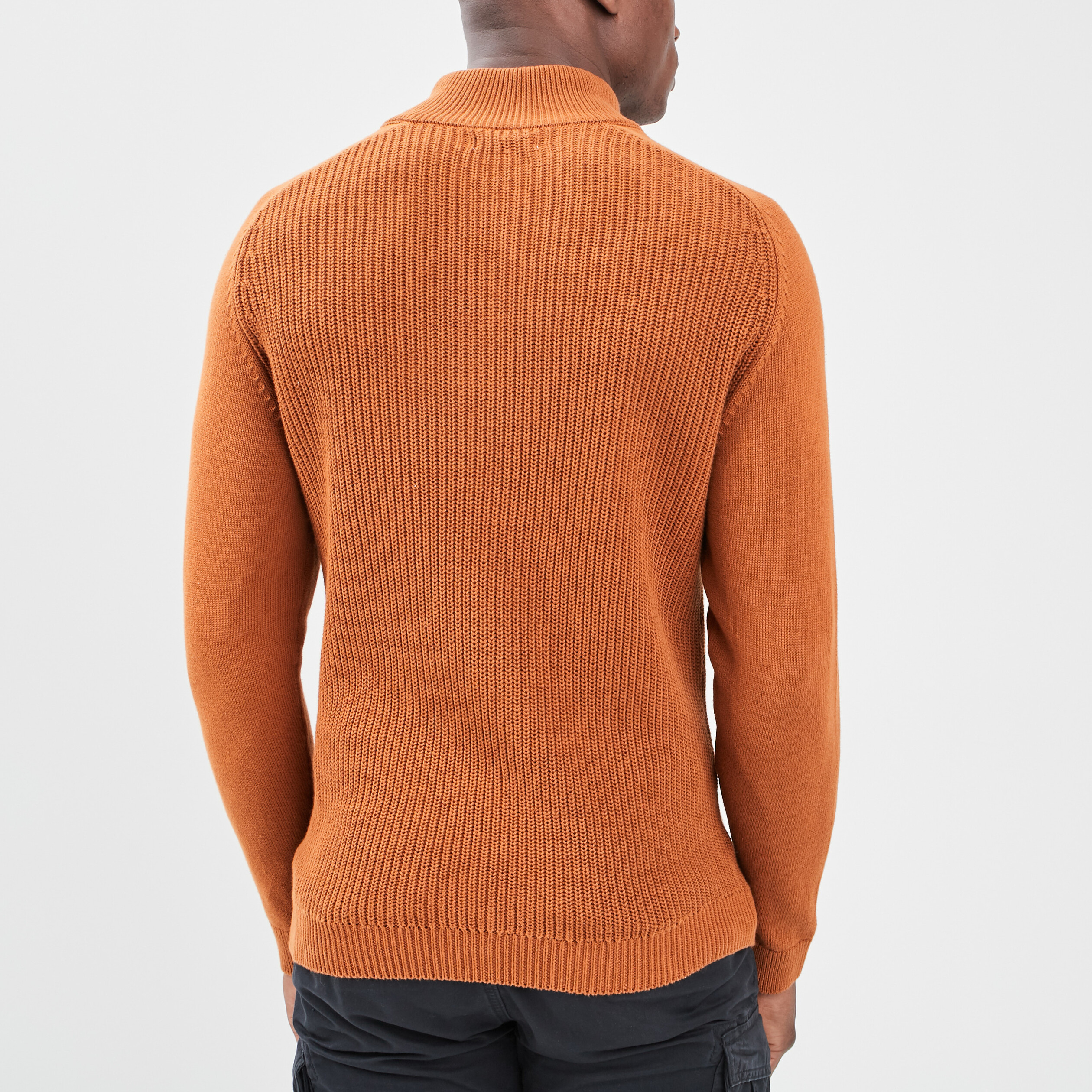 Pull camionneur zippé camel homme | La Halle