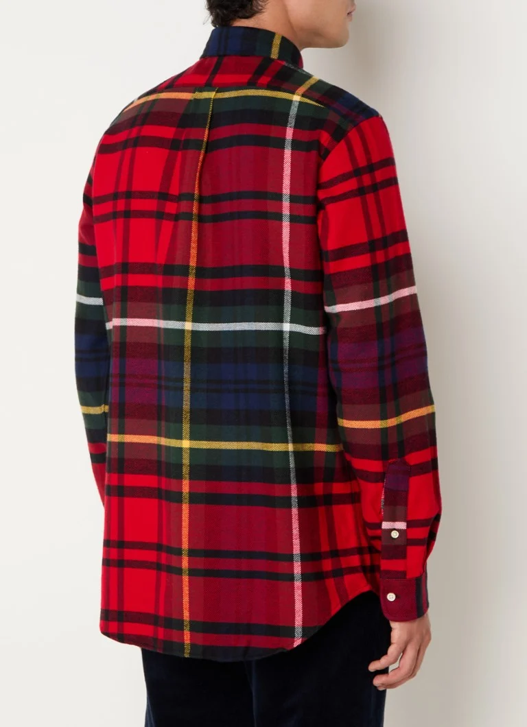 Cămașă Ralph Lauren cu croială clasică în carouri și logo brodat.