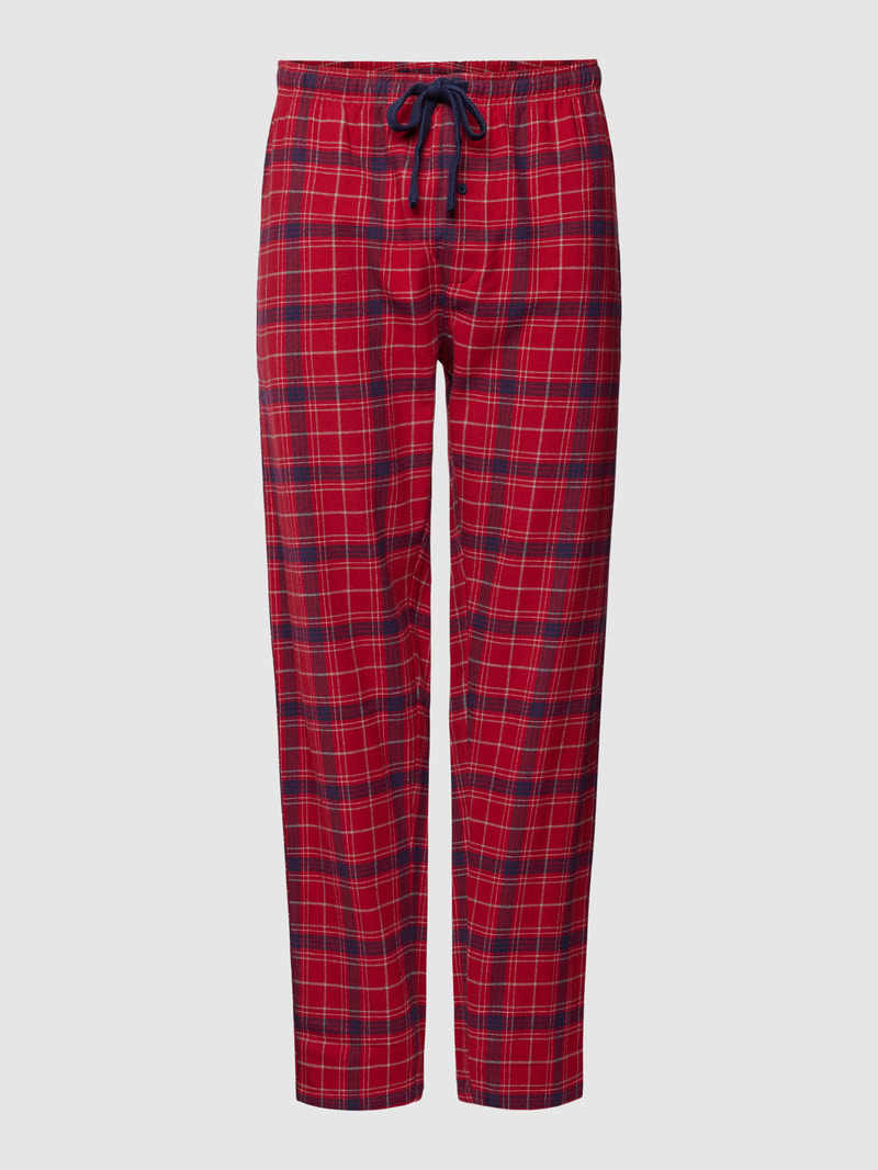 Pyjama-Hose mit Tartan-Karo Modell 'XMAS' in rot