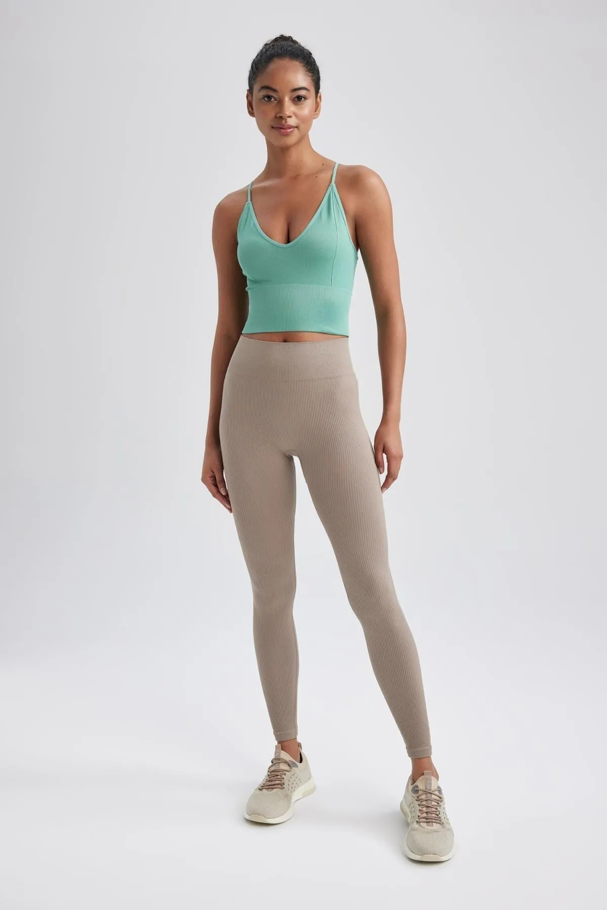 DeFacto  Fit Seamless V-Neck Seamless Athlete A7124ax23hs