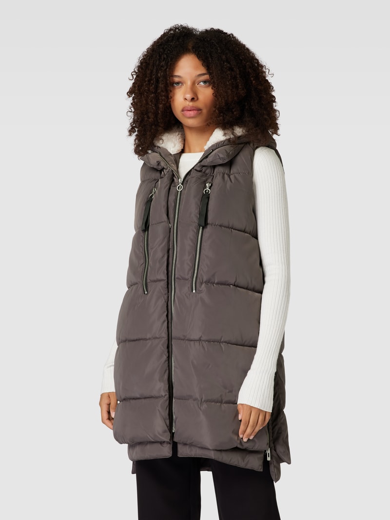 Steppweste im Double-Layer-Look Modell 'NEWNORA' in graphit