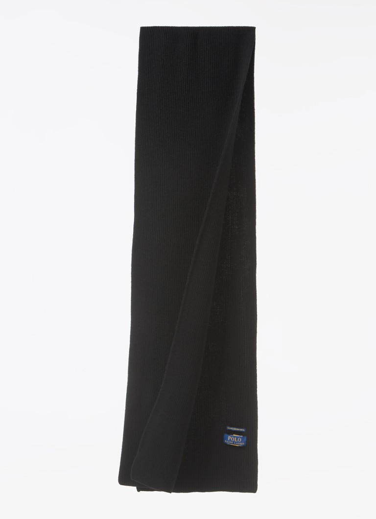 Bonnet et écharpe en laine fine Ralph Lauren, présentés dans un coffret cadeau.