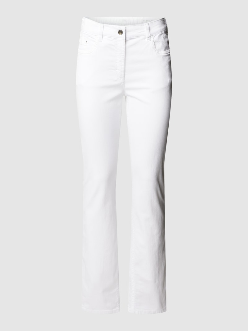 Jeans im 5-Pocket-Design Modell 'CARLA' in weiß