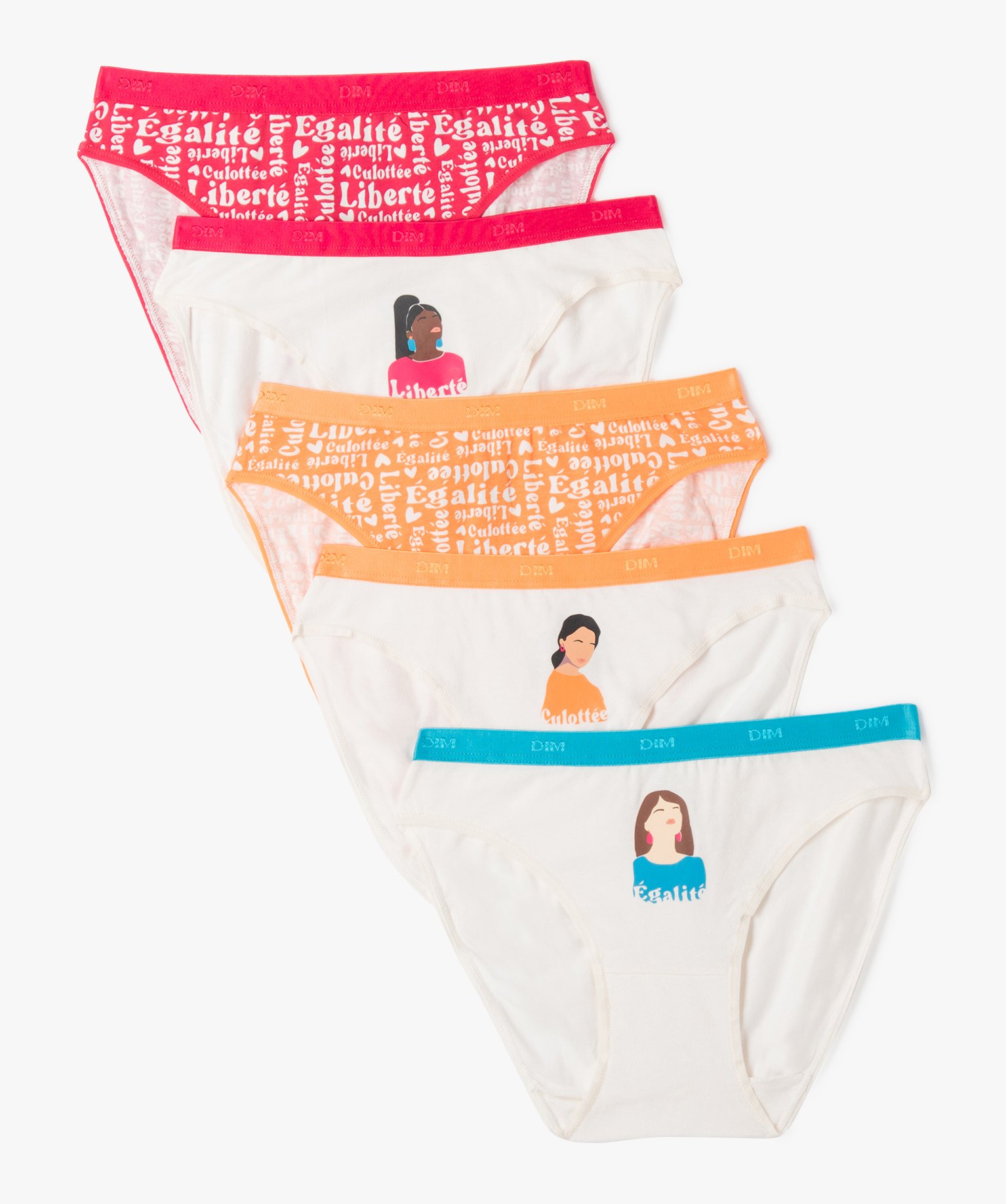 Culotte en coton stretch imprimé femme - Les Pockets de DIM... multicolore | GEMO