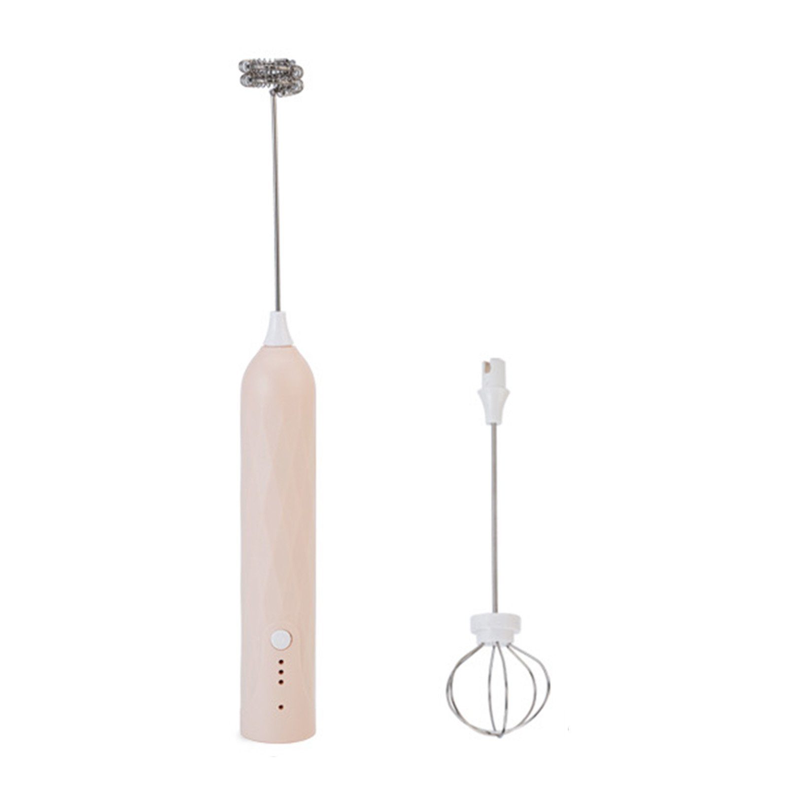 farfi Milchaufschäumer 2in 1 Hand-Milchaufschäumer,einstellbare Geschwindigkeit,USB-Aufladung, für Milchschaum und Eier