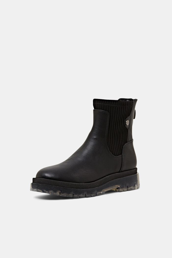 Grobe Boots in Lederoptik