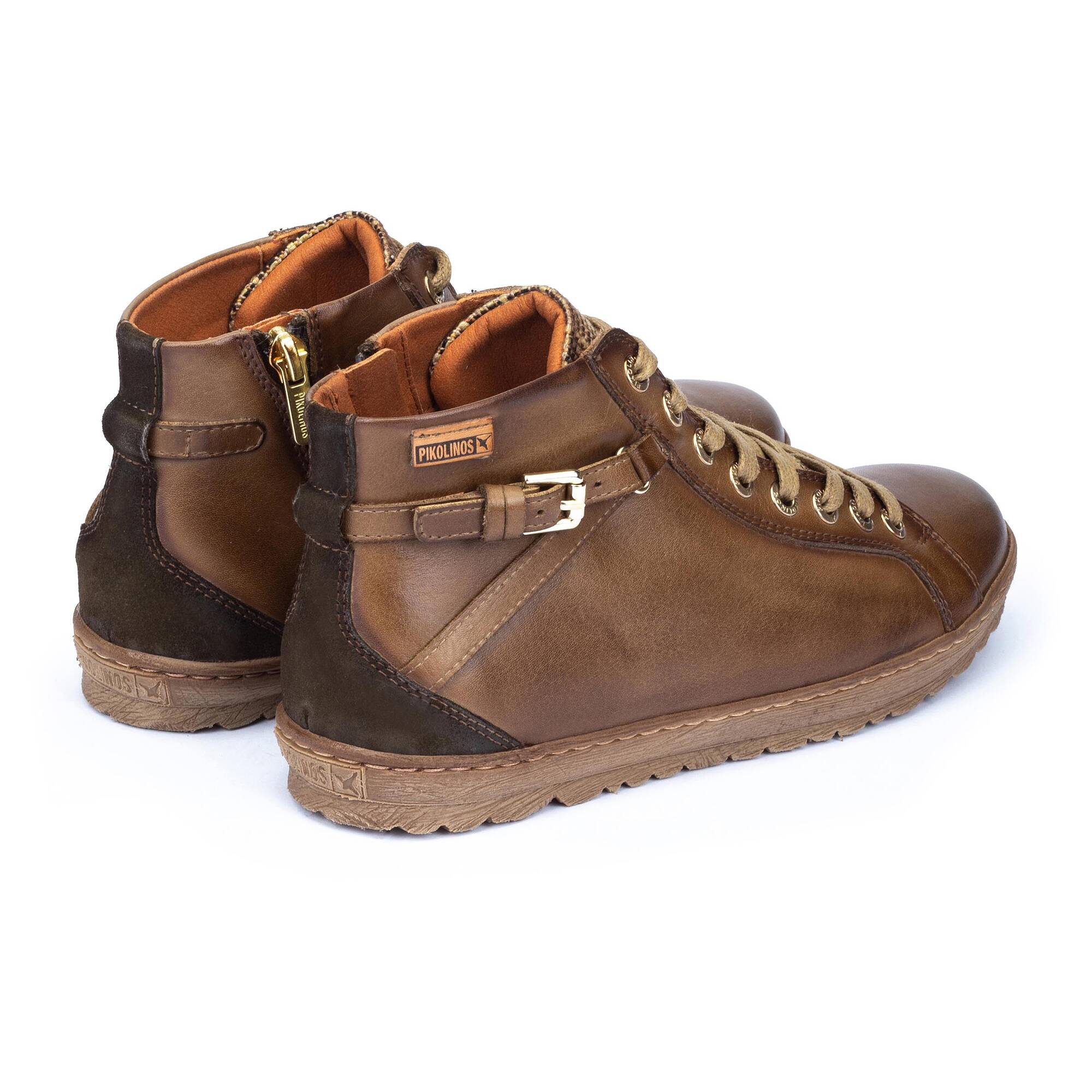 Buty sportowe sznurowane - OLIVE